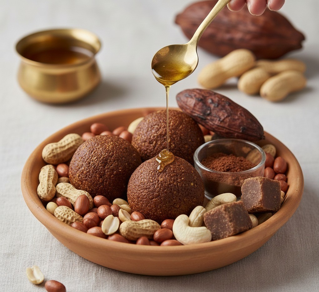 Peanut Cocoa laddoo